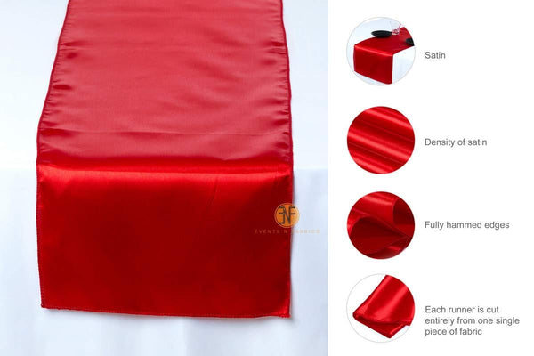 Events N Fabrics Satin Table Runners for Wedding Party Birthday Events 4