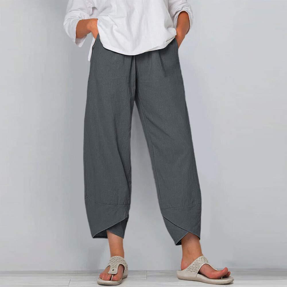 Baggy Casual Trousers Women Linen Pants – Pasal