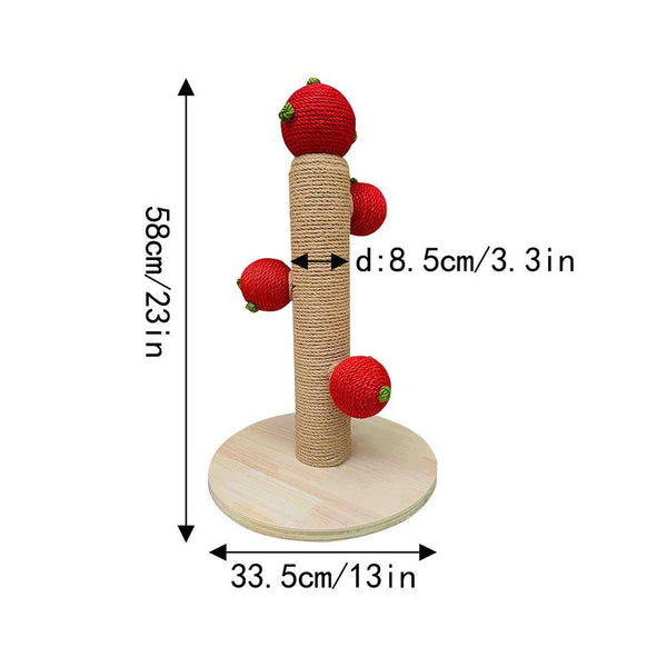 Large Cat Scratching Post with Balls 2