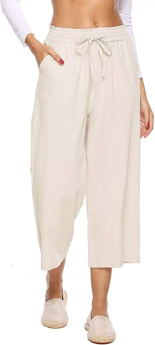 Womens Linen Trousers Wide Leg – Pasal