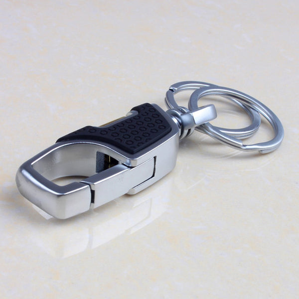 Key Chain with Clip Hook and 2 Extra Detachable Rings 2