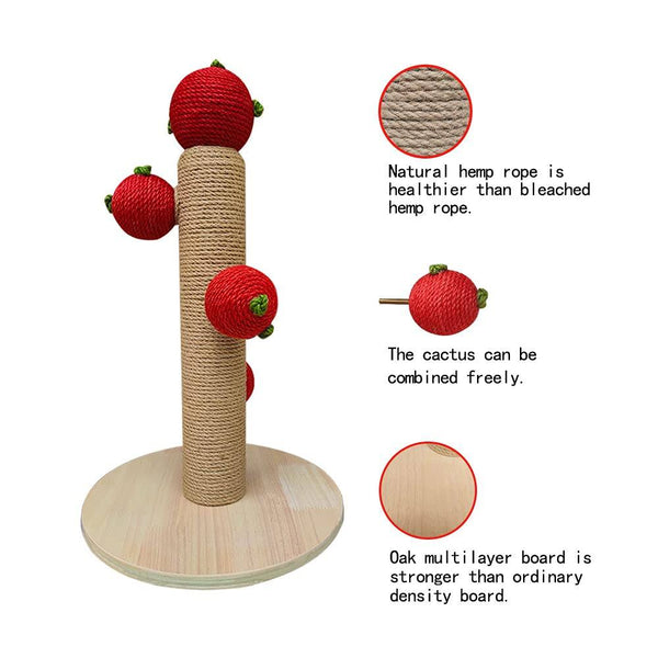 Large Cat Scratching Post with Balls 3