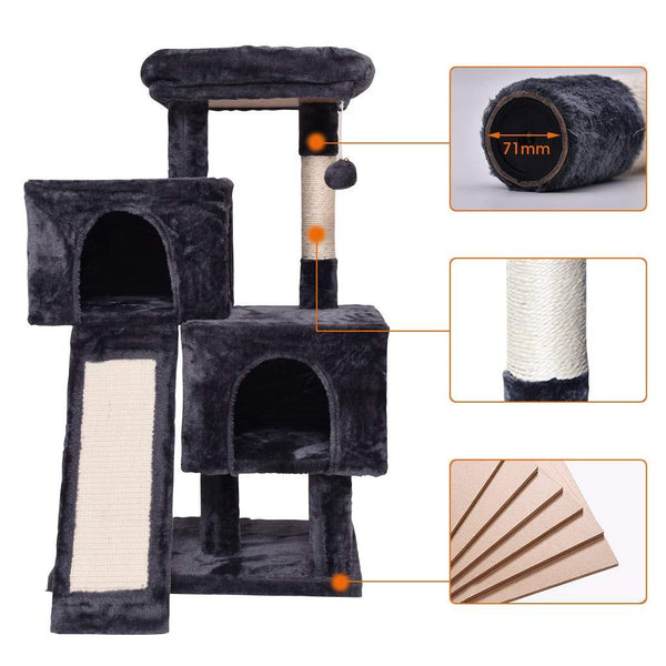 Cat Tree Cat Tower with Scratching Post 96cm 5