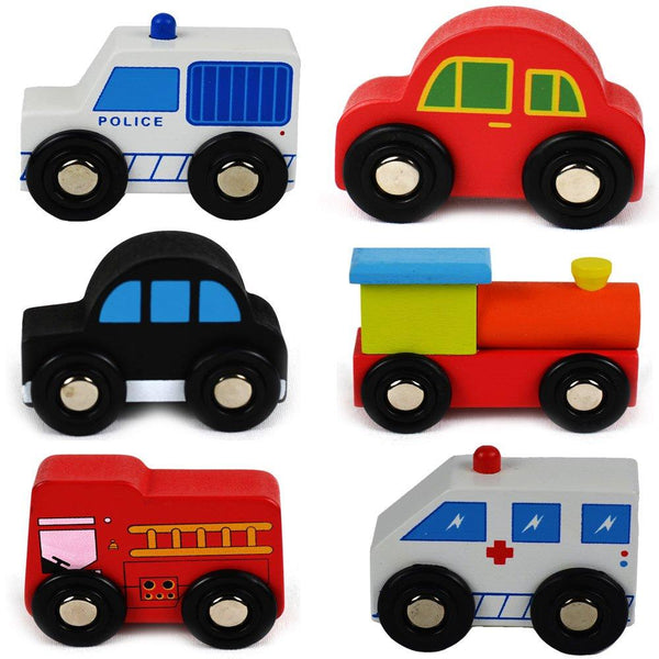 Wooden Toys Cars Bus Engine 6