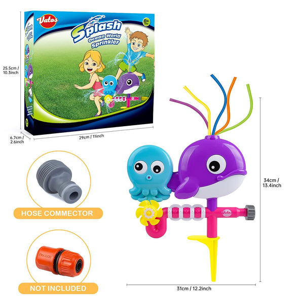 Water Sprinkler Toys for Kids Whale Octopus Spray Water 7