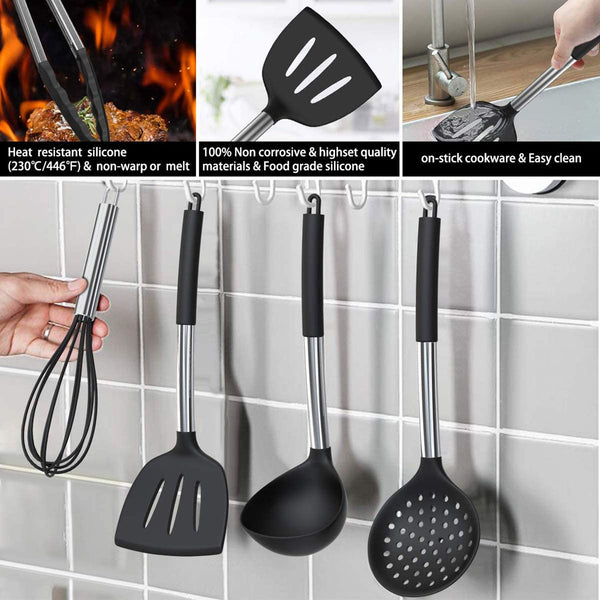 Silicone Cooking Utensil Set Kitchen Tools 33 Pcs Set 5