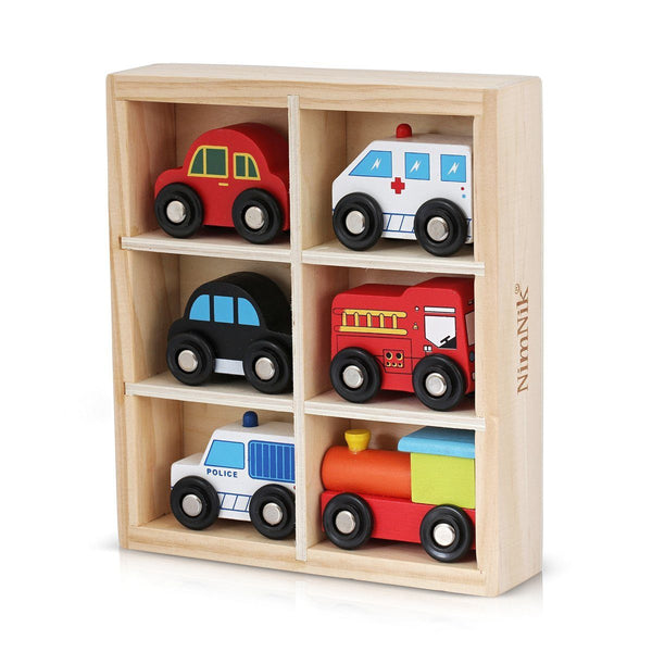 Wooden Toys Cars Bus Engine 0