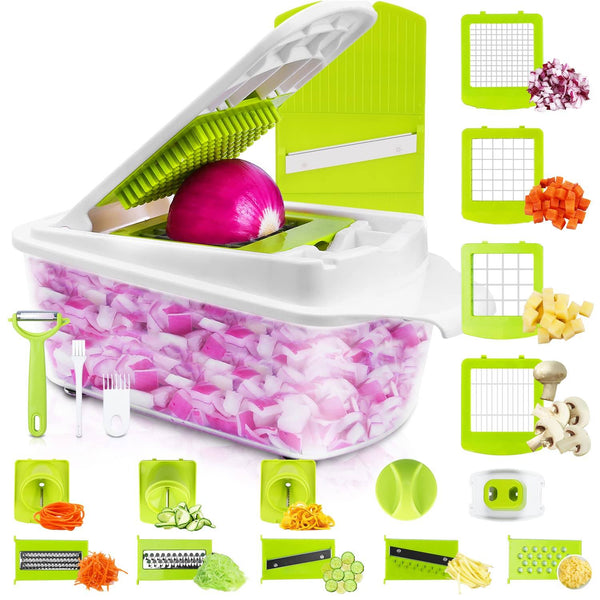 Vegetable Chopper Veggie Chopper Sedhoom Food Choppers and Dicers Hand Onion  Chopper Onion Cutter Potato Salad Fruit Apple Carrot Chopper with Container  Chopper Vegetable Cutter 