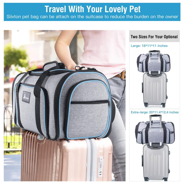 Pet Carrier for Cat Puppy Portable 5