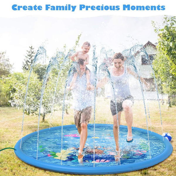 Sprinkler Splash Pad Water Play Mat for Kids Toddler 2