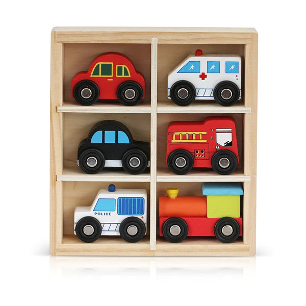 Wooden Toys Cars Bus Engine 4