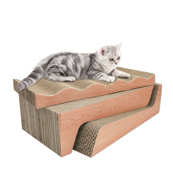 Cat Scratching Pad Corrugated Lounge Bed  3 Packs 0