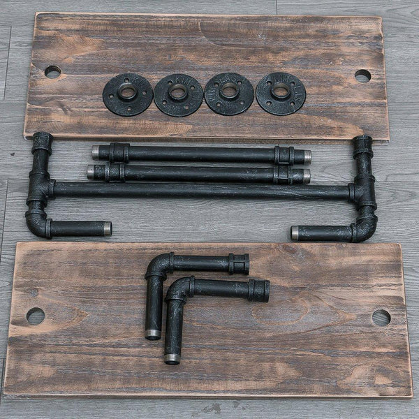 Industrial Pipe Bathroom Shelf Wall Mount 5