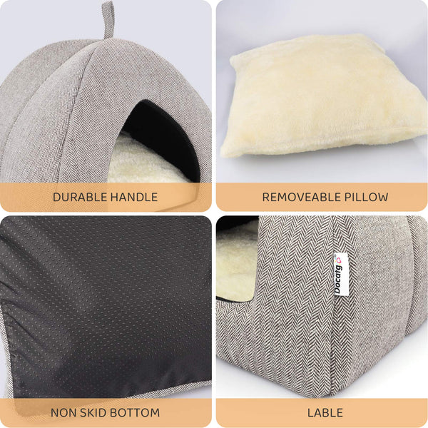 Pet Tent Cave Bed for Cats 4