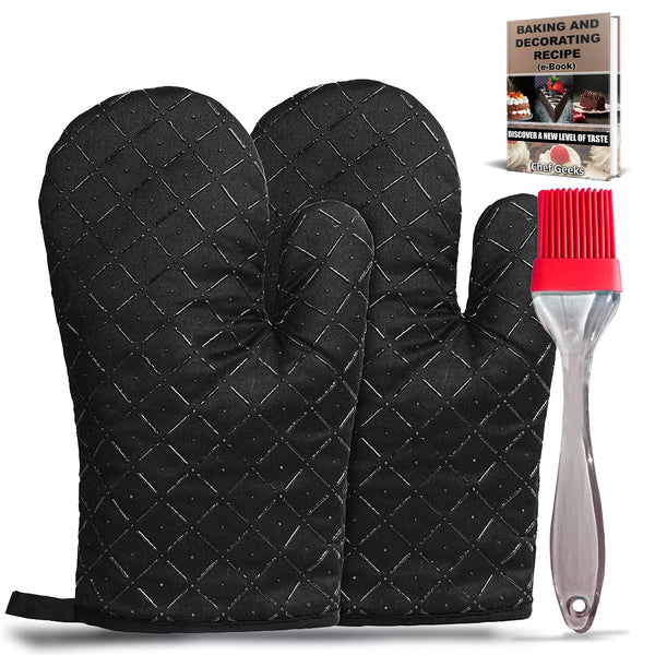 Chef Geeks Silicone Oven Gloves Heat Resistant 0
