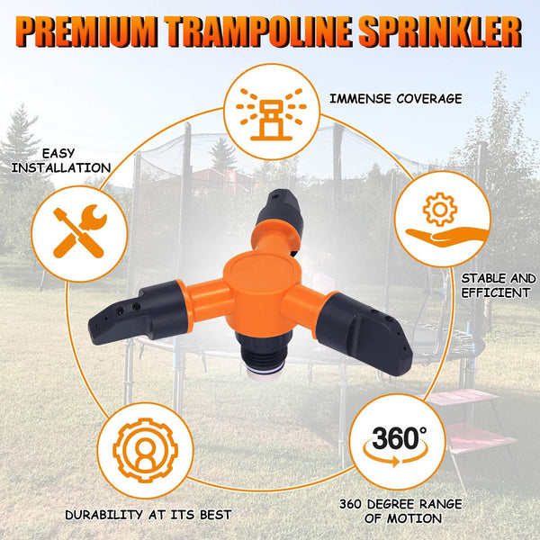 Landrip Trampoline Water Sprinklers for Kids 360 Degree Rotating Trampoline Spray 2