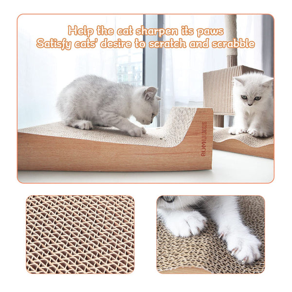 Cat Scratching Pad Corrugated Lounge Bed  3 Packs 4