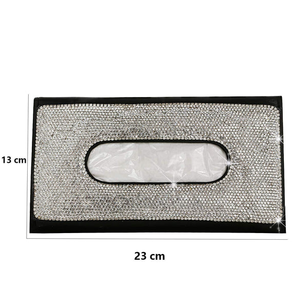 Bling Car Tissue Holder Crystal Sparkling 3