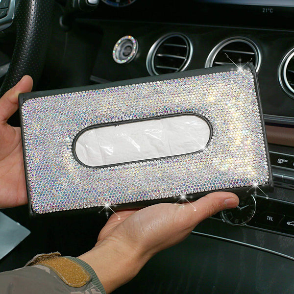 Bling Car Tissue Holder Crystal Sparkling 2