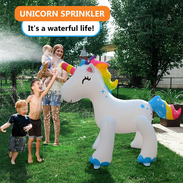 Unicorn Sprinkler Water Toys Inflatable Unicorn Outdoor 1