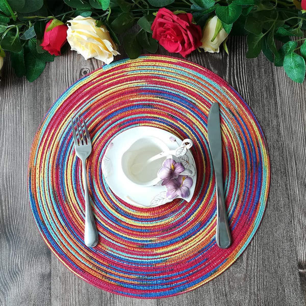 P Round Placemats Set of 6 6