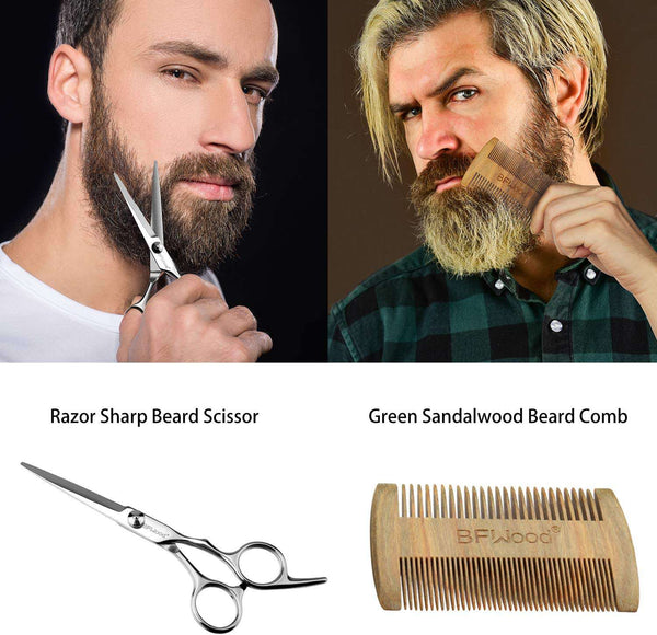 Beard Grooming Care Kit for Trimming Softening Shaping Conditioning Styling 3