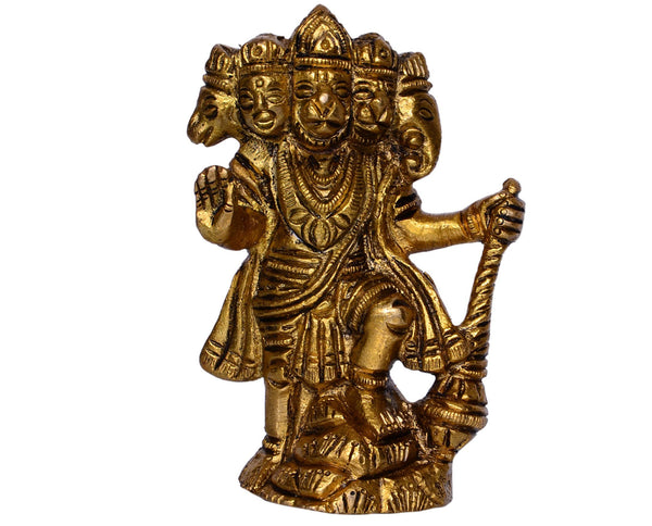Brass Idol Panchmukhi Hanuman 0