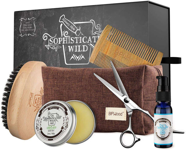 Beard Grooming Care Kit for Trimming Softening Shaping Conditioning Styling 0