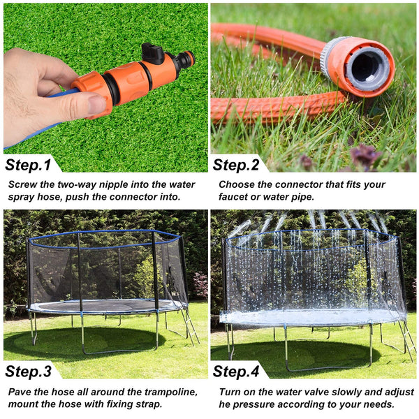 Outdoor Trampoline Water Sprinkler for Fun Summer Water Game Sprinkler 3