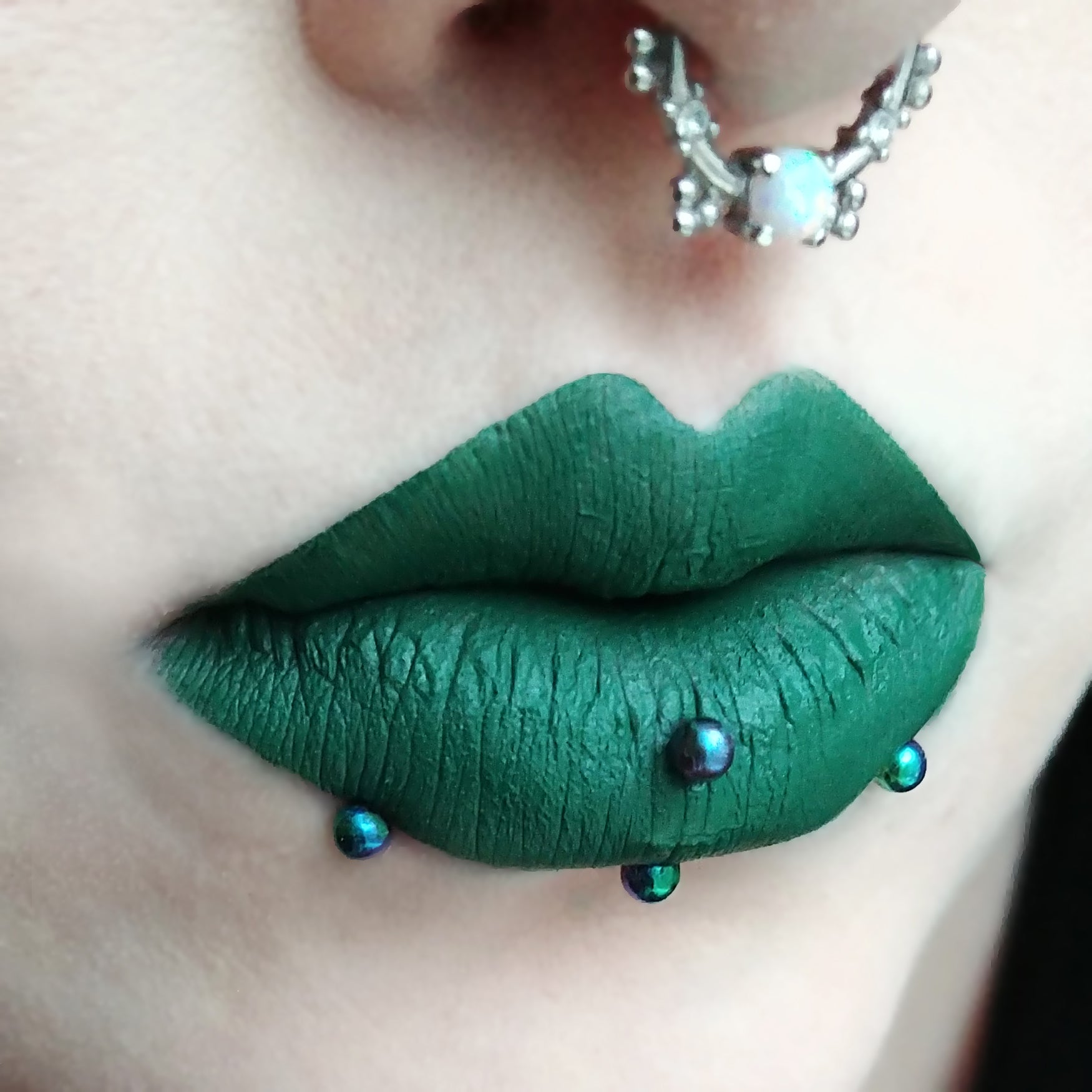 forest green lipstick