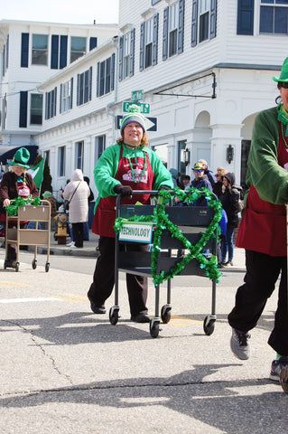 marching in the Mystic Irish Parade