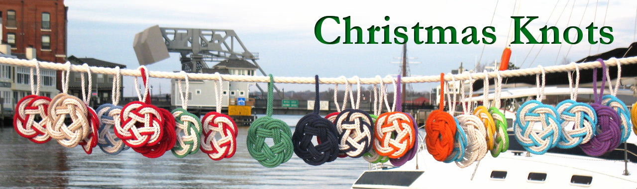 Nautical Christmas ornament picture with Mystic Drawbridge in the background