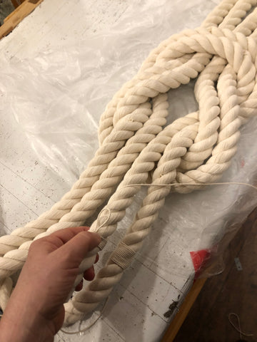 Giant square knot for The Mariner restaurant