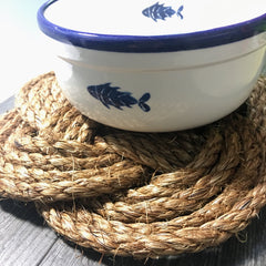 Mystic Knotwork manila trivet and bowl