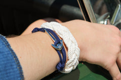 Mystic Knotwork Navy wrap Bracelet