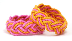 pink orange sailor bracelets mystic knotwork