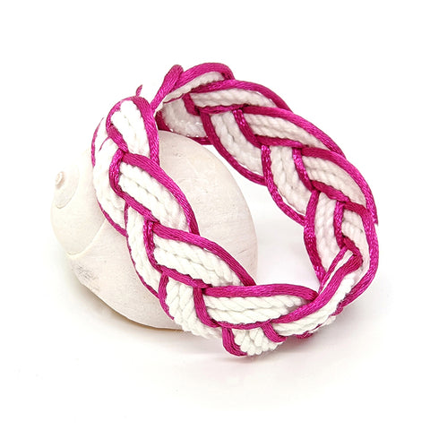 mystic knotwork pink satin outline bracelet