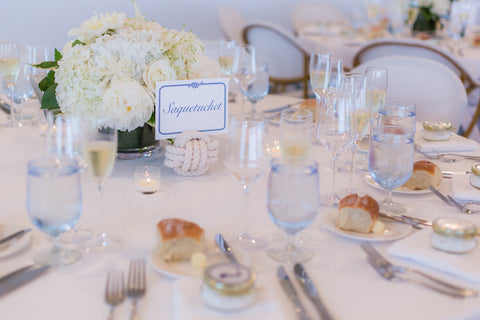 inspiration for nautical reception table