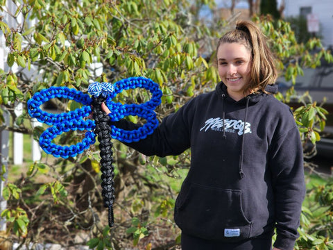 giant macrame dragonfly