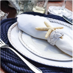 mystic knotwork navy wreath charger