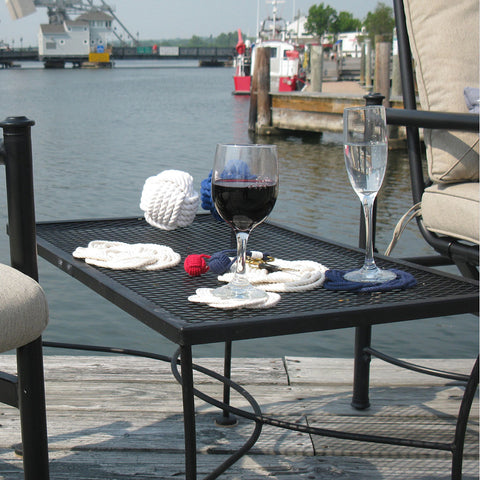 Mystic Knotwork coasters and trivets on the water