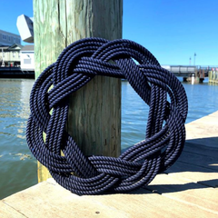 mystic knotwork navy wreath