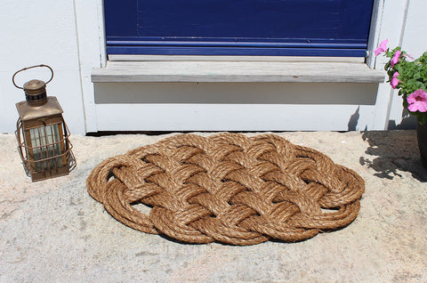 Mystic Knotwork round door mat