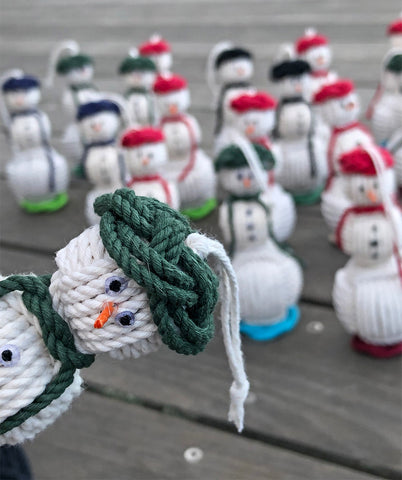 snowmen ornaments mystic knotwork