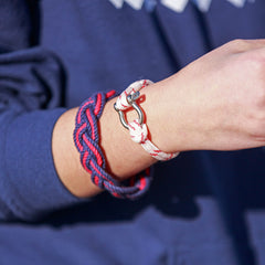 Mystic Knotwork Stripe Bracelet and Shackle Bracelet