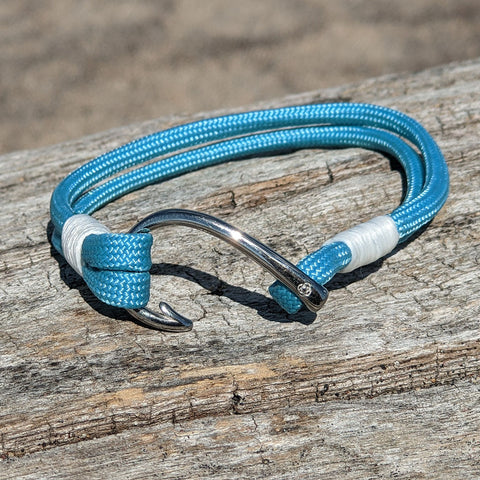 Blue Snake Fish Hook Bracelet – Fish Hook Bracelets | Chasing Fin Apparel