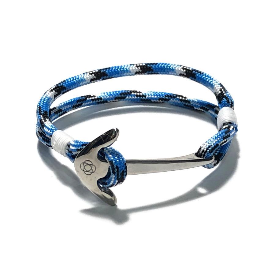 Nautical Royal Blue Sailor Bracelet Satin Outline handmade for $ 11.00
