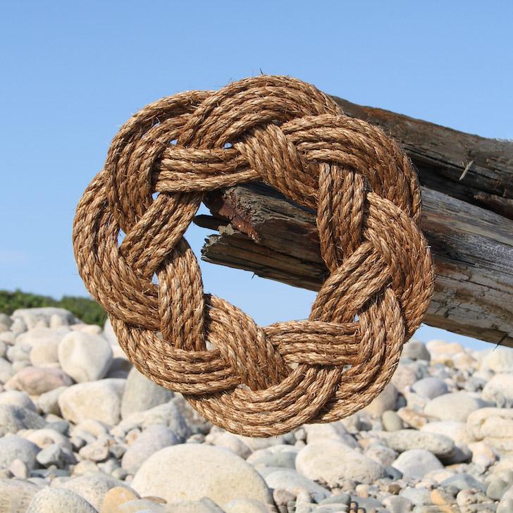 Nautical Large Nautical Rope Mat from natural Manila Rope 2275 Made in the  USA by hand in Mystic, Connecticut $ 247.50