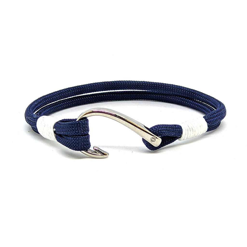 Nautical Patriotic Nautical Fish Hook Bracelet 187 handmade for $ 28.00