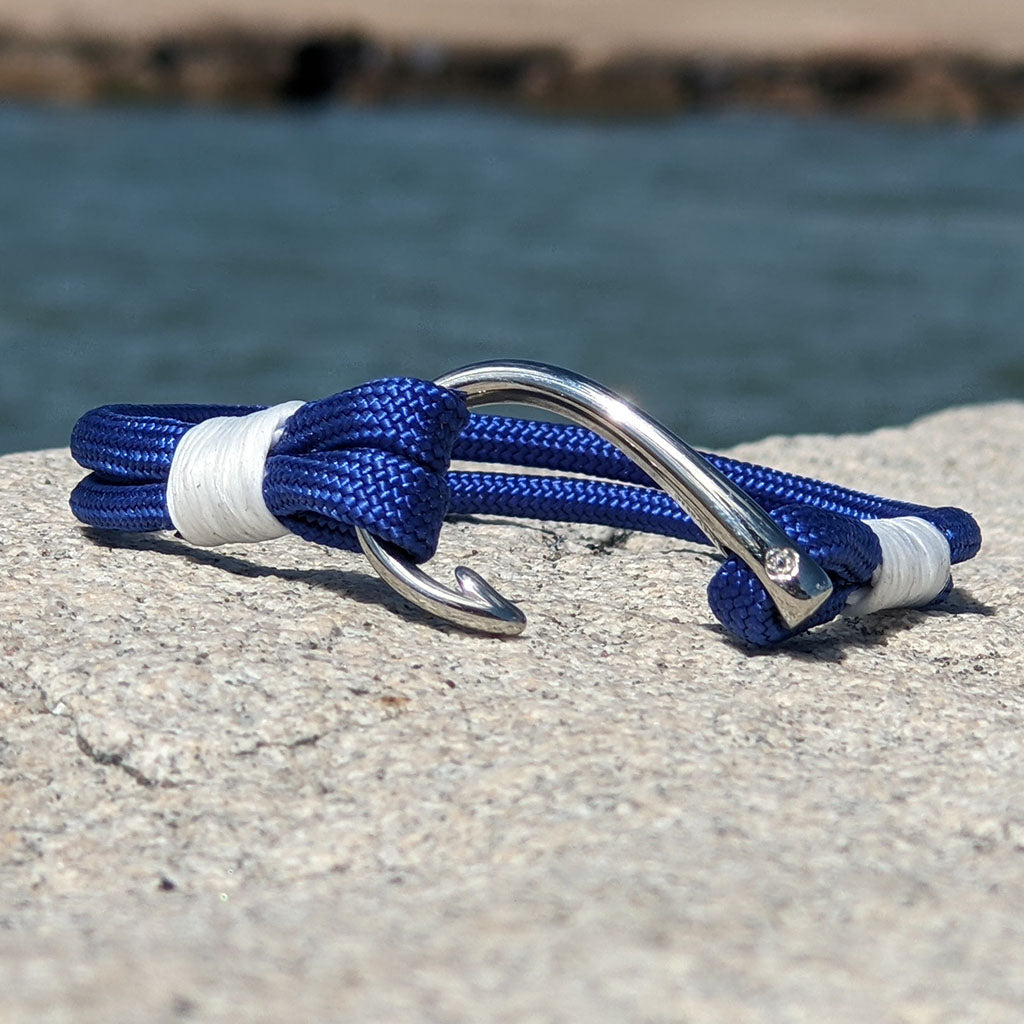 Nautical Pink Diamond Nautical Fish Hook Bracelet 326 handmade for $ 28.00